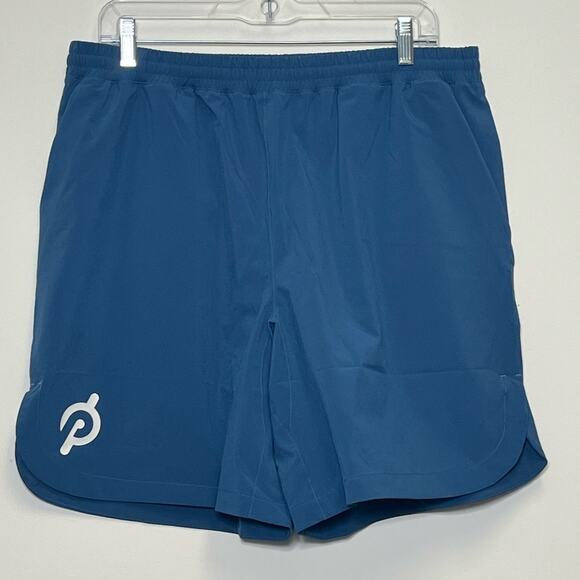 Peloton Sessions 8” Unlined Resistance Shorts Blue Size Large - Picture 1 of 6